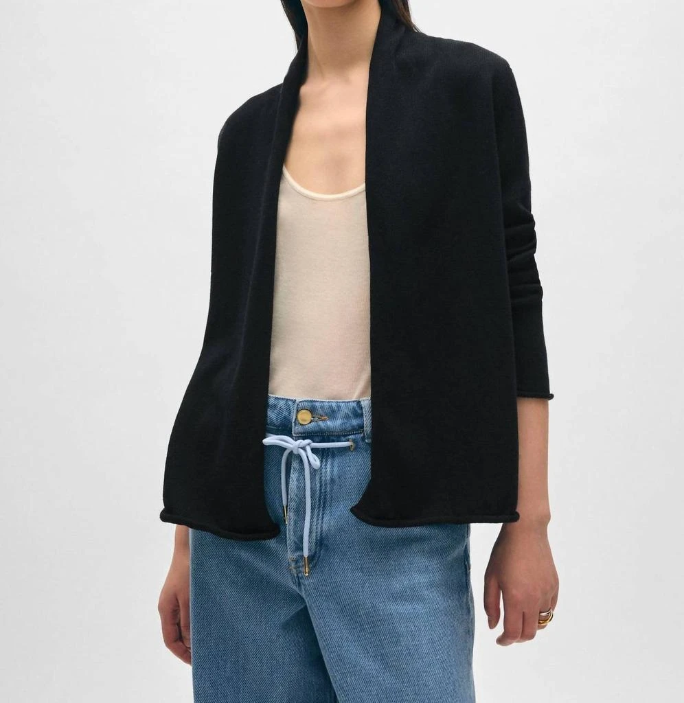 White + Warren White + Warren - Organic Cotton Mini Trapeze Cardigan 1
