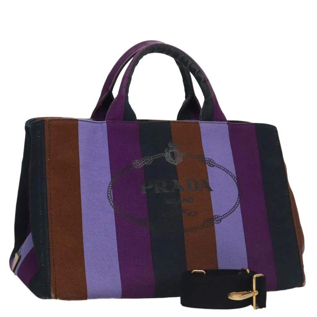Prada Canapa Canvas Tote Bag (Pre-Owned) 1