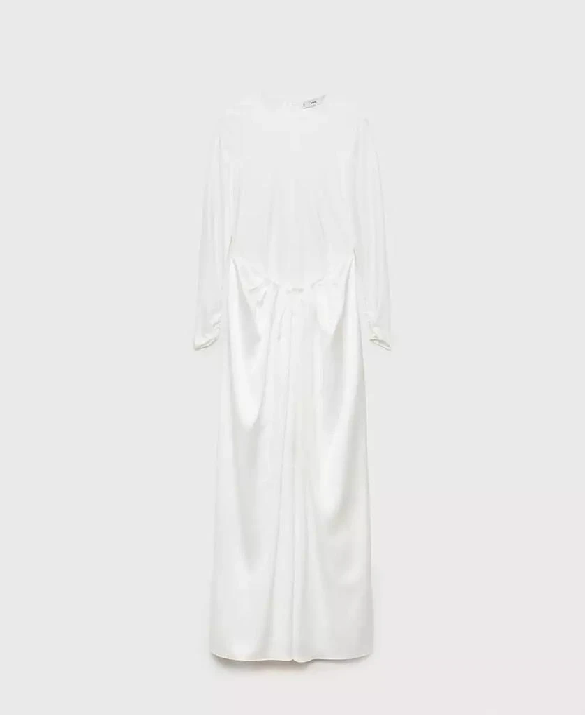 Mango Women's Combined-Fabric Long Dress 2