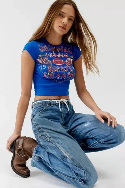Urban Outfitters Original Angels Sports League Baby Tee 1