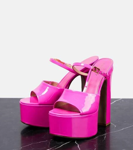 Valentino Tan-Go patent leather platform sandals 5