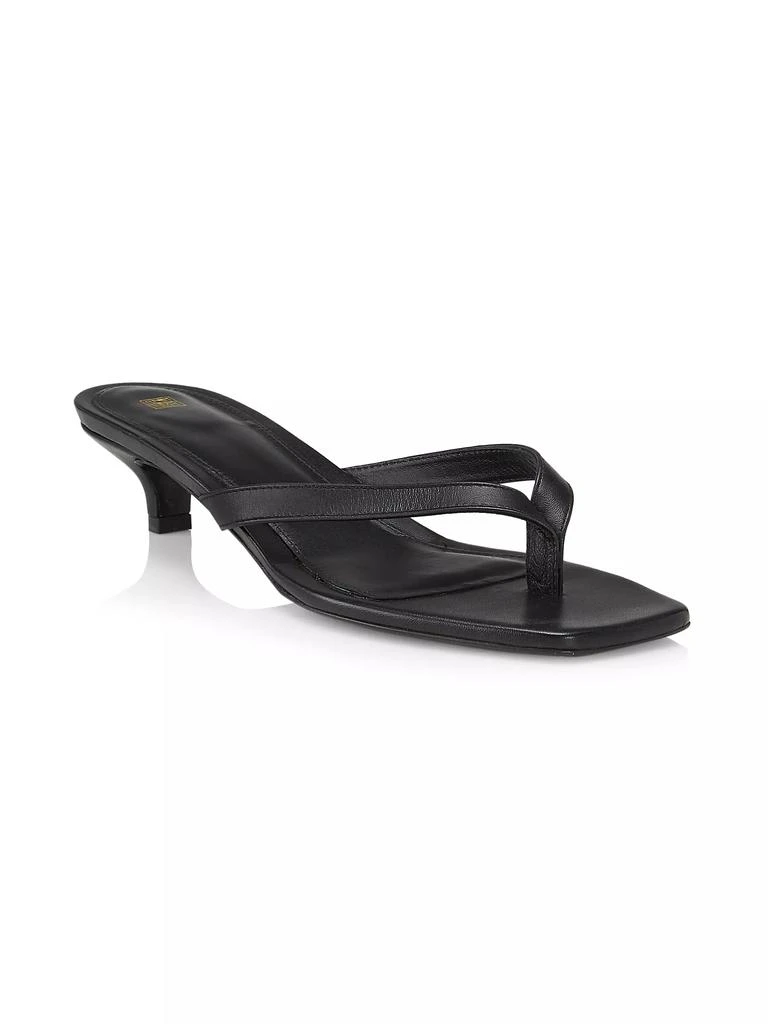 Totême Leather Flip-Flop Kitten-Heel Sandals 2