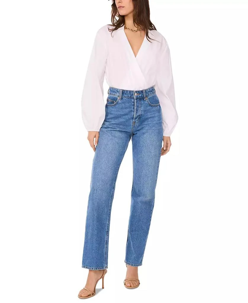 1. State Women's Faux-Wrap Bodysuit 3