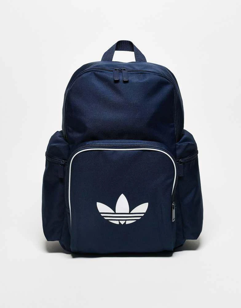 Adidas adidas Originals Adicolor backpack in navy and white 1