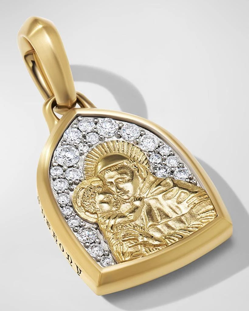 David Yurman Men
s St. Anthony Pendant in 18K Gold, 21.8mm 2