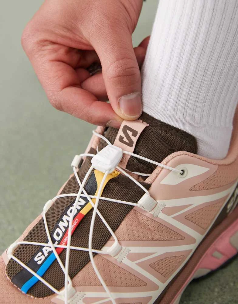 Salomon Salomon XT-6 trainers in pink and brown 4