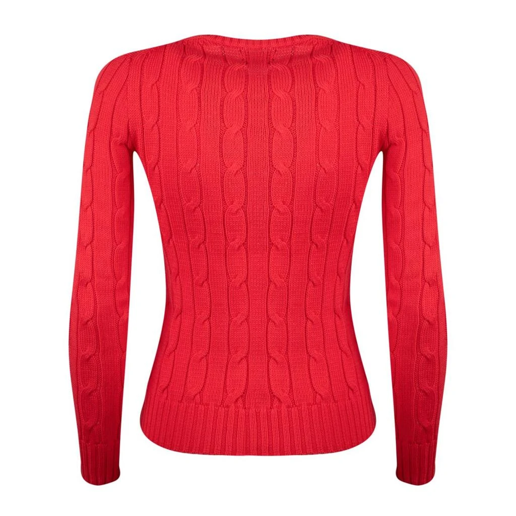 Ralph Lauren Ralph Lauren Bright Hibiscus Cotton Cable-Knit Crew Neck Sweater 2