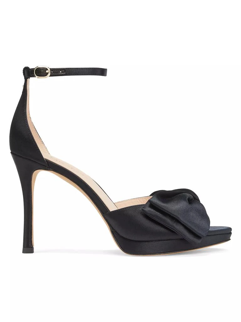 Kate Spade Bridal Bow Satin Platform Sandals 1