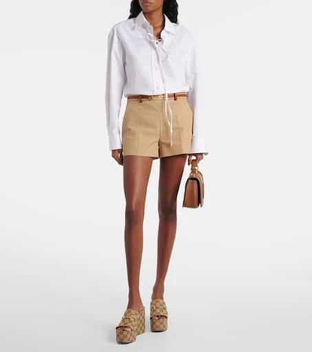 Gucci Horsebit GG Canvas wedge mules 3
