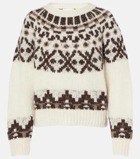 FRAME Fair Isle alpaca-blend sweater 1