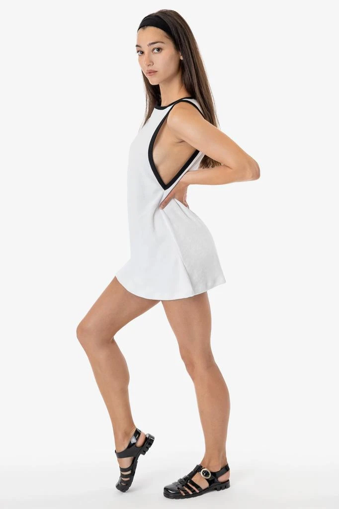 Los Angeles Apparel RLT3629 - Loop Terry Boatneck A-Line Dress 9