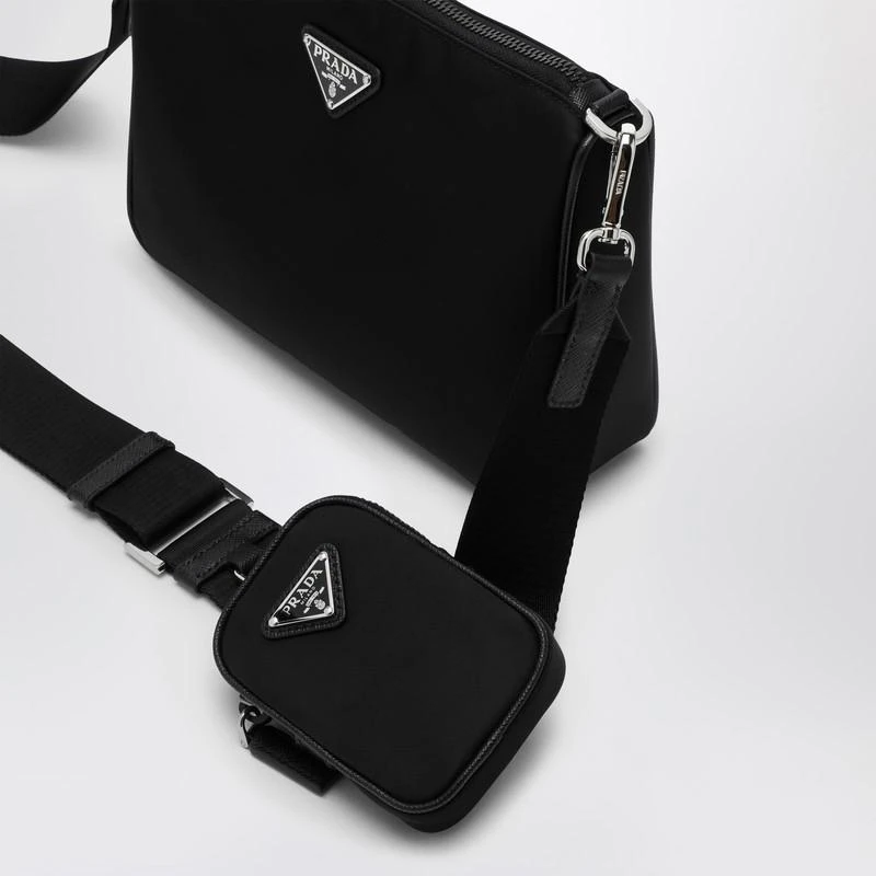 Prada Black cross-body bag in Re-Nylon and Saffiano leather 6