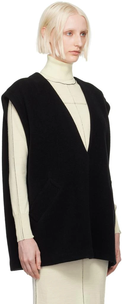 MM6 Maison Margiela Black Plunging V-Neck Vest - Gilets - Free  