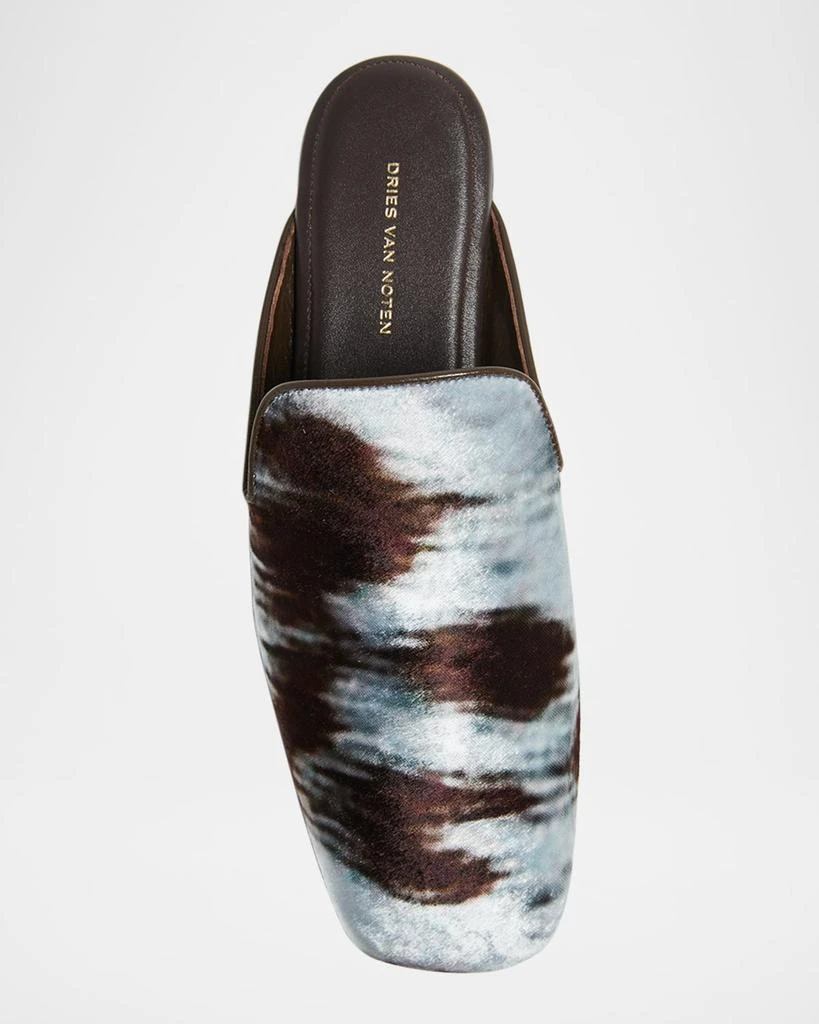 Dries Van Noten Printed Satin Mules 3