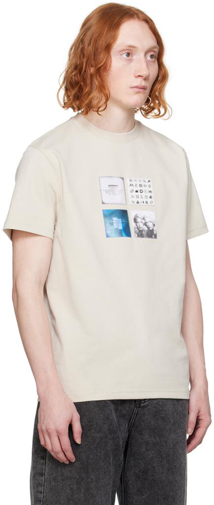 ADER error Beige Patch T-Shirt