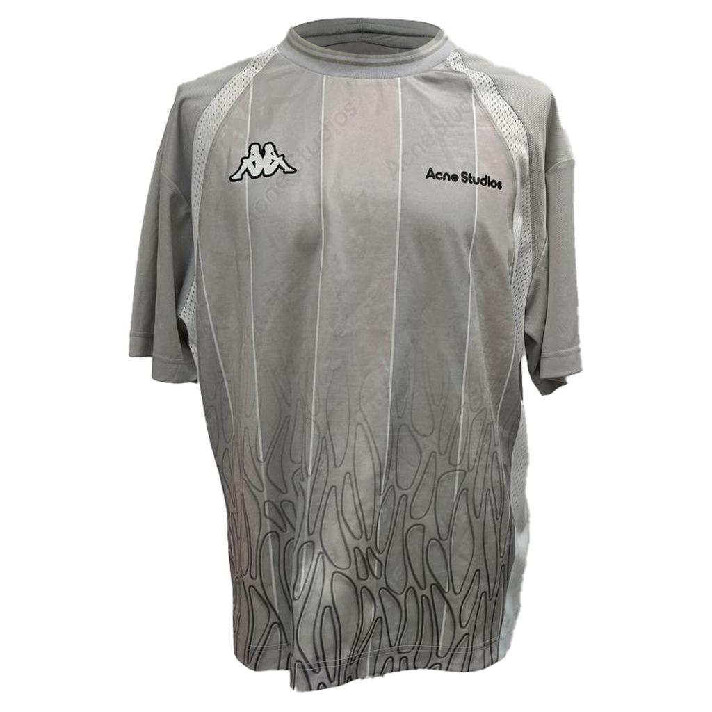 Shop X Kappa Logo T-Shirt in Grey Polyester on Sale at BeyondStyle