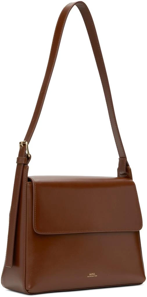 A.P.C. Brown Virginie Flap Bag 2