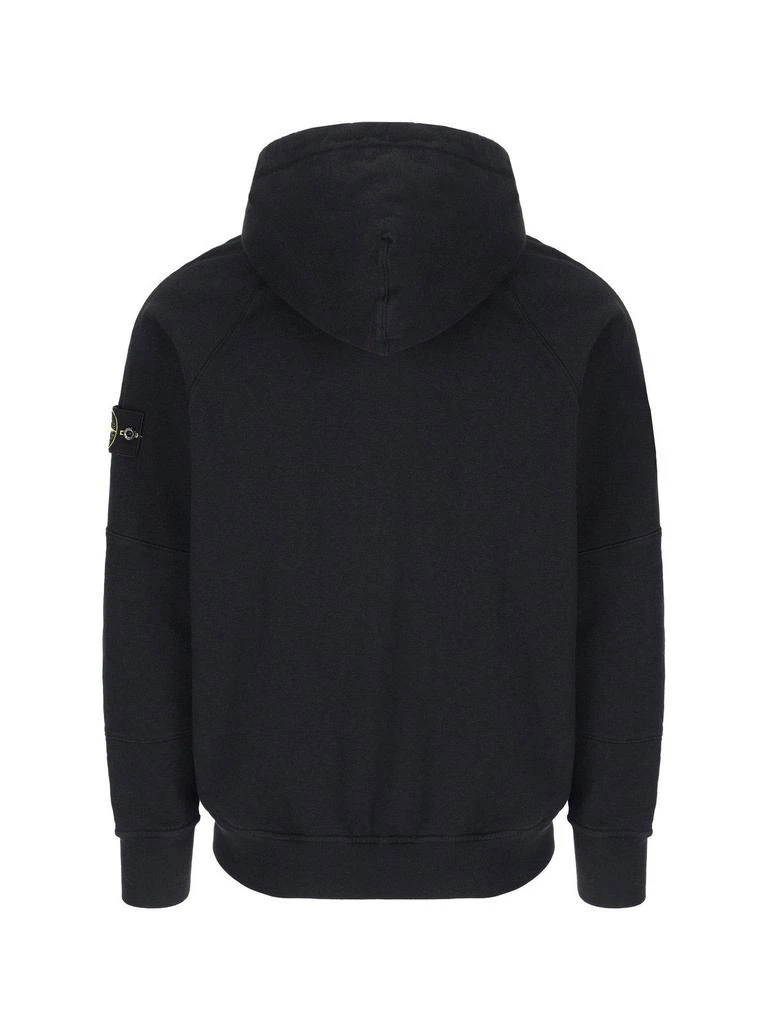 Stone Island Logo Patch Zipped Hoodie 2