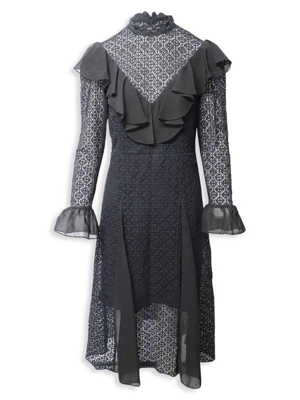 Temperley London Cotton Prairie Lace Dress