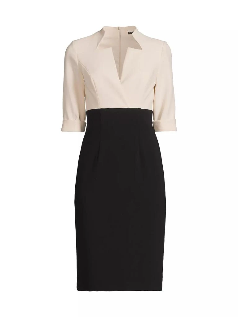 Black Halo Vespera Two-Tone Sheath Dress 1