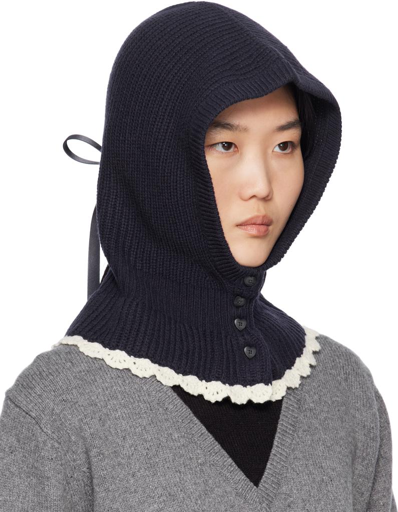 Sandy Liang Navy Kady Balaclava