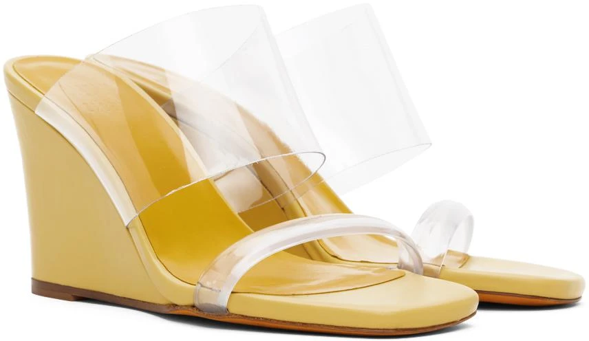 Maryam Nassir Zadeh Yellow Olympia Wedge Heeled Sandals 4