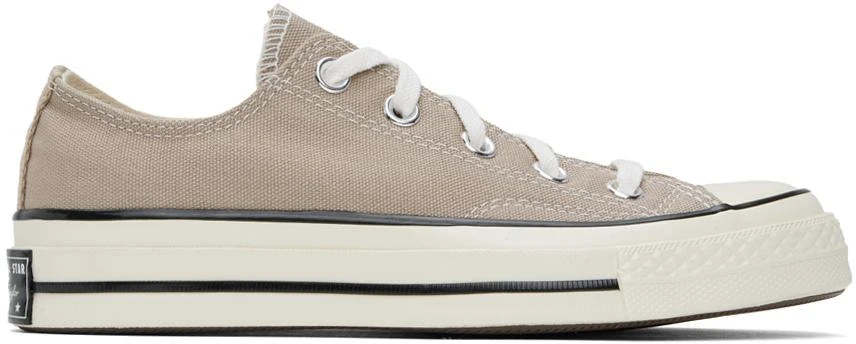 Converse Taupe Chuck 70 Vintage Canvas Sneakers 1