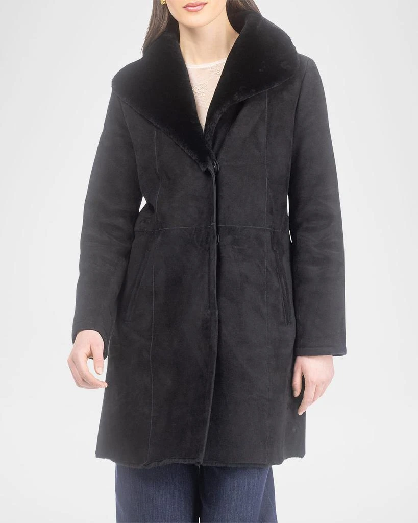 Gorski Merino Shearling Lamb Stroller With Belt 5