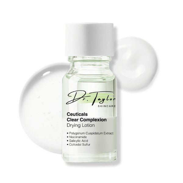 Dr.Taylor  Ceuticals Clear Redness Complexion  Plant Skincare Drying Lotion 10ml+with free Q-tip gift,Skin Repair, soothing blemishes