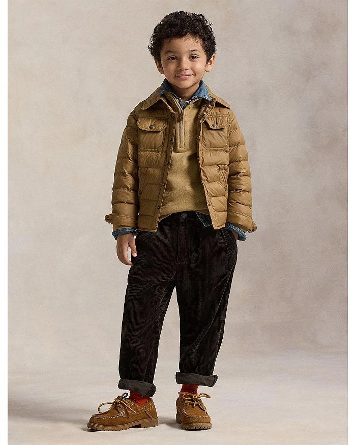 Ralph Lauren Boys' Estate Rib Quarter Zip Pullover - Big Kid, Little Kid 3