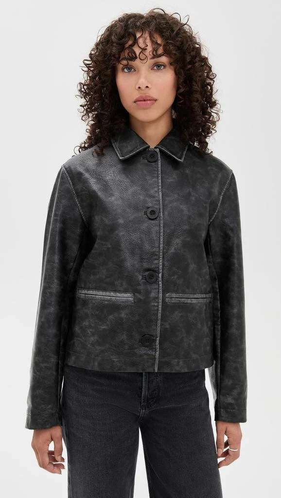 Free People Hera Vegan Leather Jacket 6