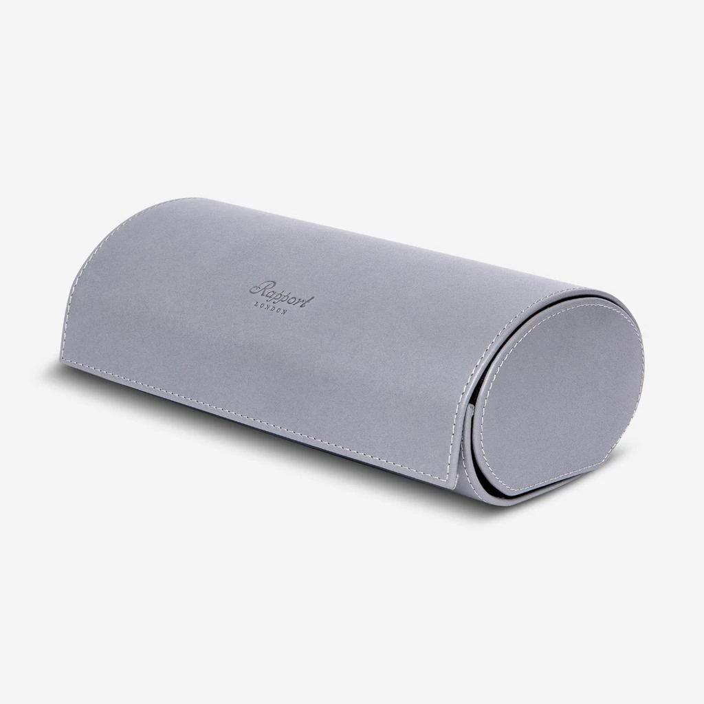 Rapport Rapport London Hyde Park Grey Leather Three Watch Roll D284 2