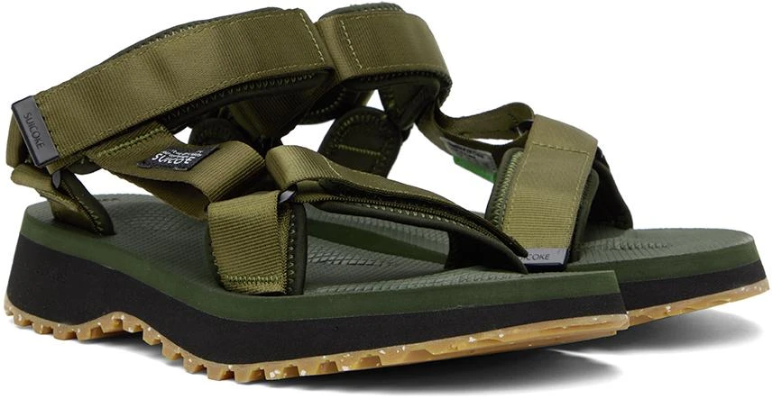 Suicoke Khaki DEPA-2TRab Sandals 4