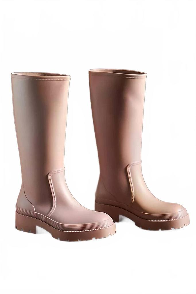 Jeffrey Campbell Women's Rain Pour Boot In Beige Matte