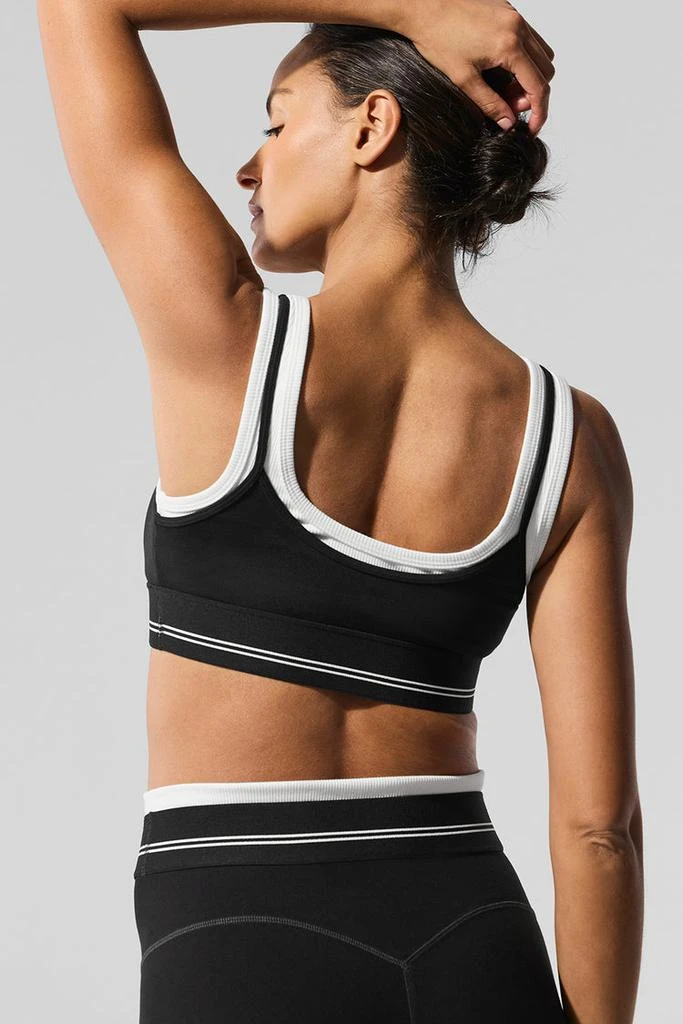 Alo Airbrush Better Together Bra - Spearmint/White 4