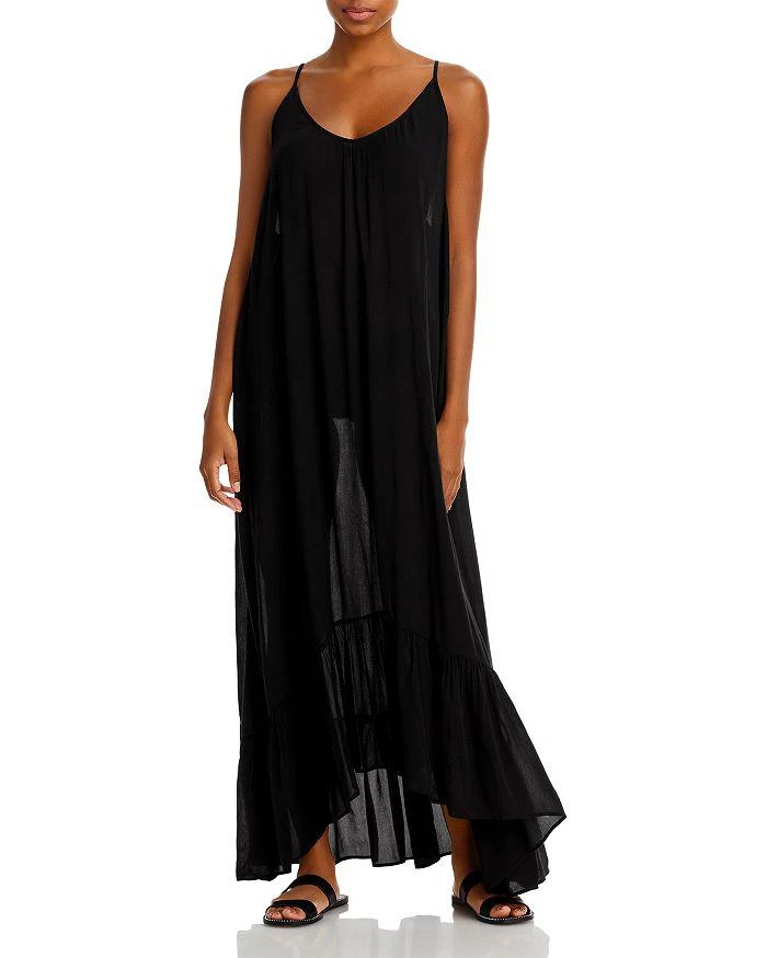 aqua black maxi dress Aqua Women's Tie Waist Maxi Dress - 100% Exclusive - Black