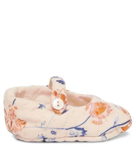 Bonpoint Baby Lilibee floral slippers 3