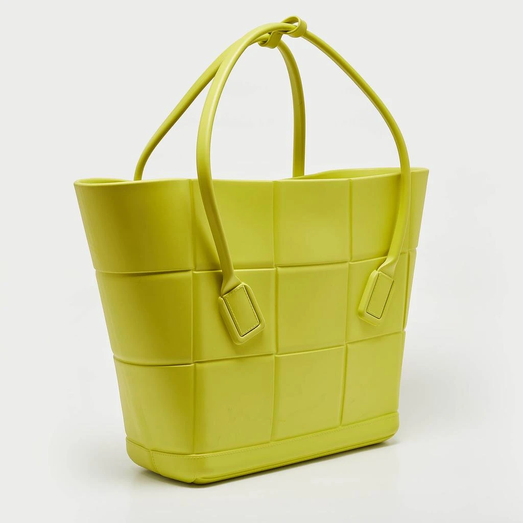 Bottega Veneta Bottega Veneta Yellow Rubber Large Arco Tote 3