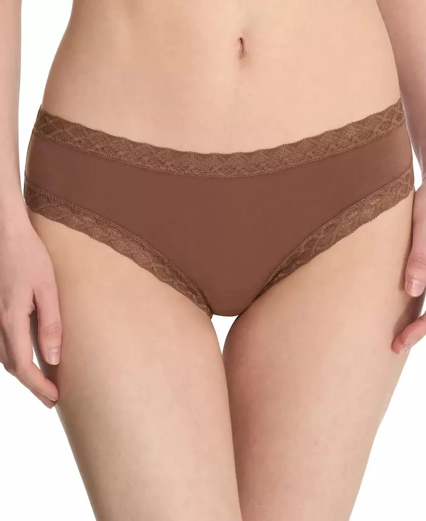 Natori Bliss Lace-Trim Cotton Brief Underwear 156058 1
