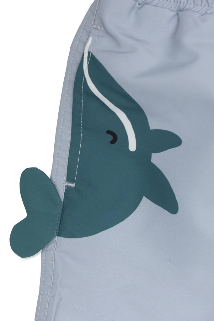 Stella McCartney Stella McCartney Kids Whale Printed Drawstring Swim Shorts 3