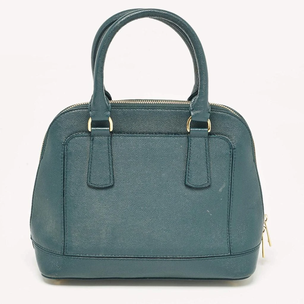 Furla Furla Dark Green Leather Dome Logo Satchel 4