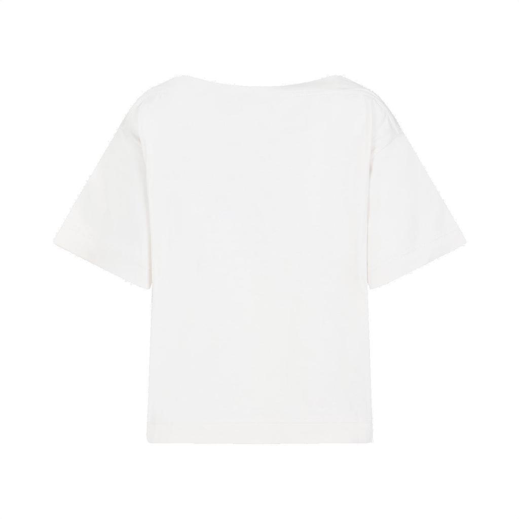 未使用　モンクレール　Top Embroidered Logo Canotta Moncler Embroidered Varsity Logo Cotton T-shirt
