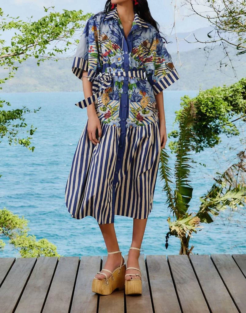 Farm Rio Farm Rio - Fresh Table Scarf Midi Dress 1