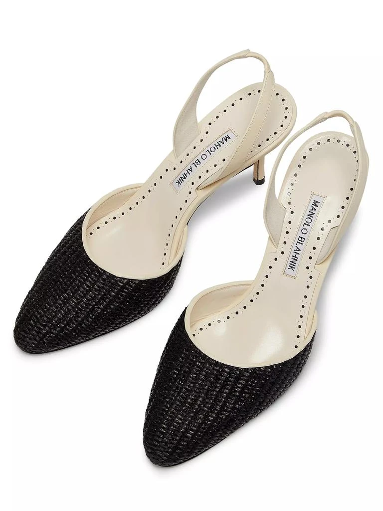 Manolo Blahnik Casam 70MM Leather Pumps 4