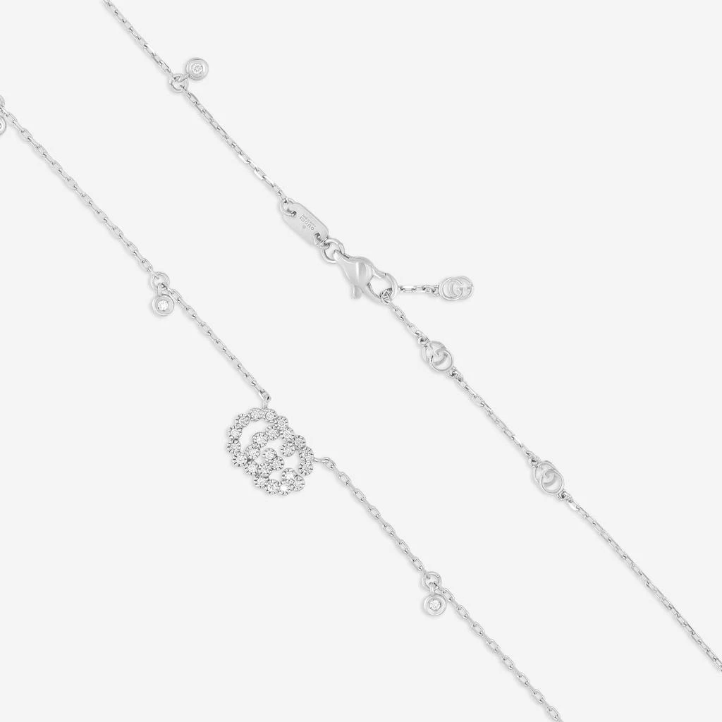 Gucci Gucci GG Running 18K White Gold Diamond Pendant Necklace YBB48162400200U-copy 3