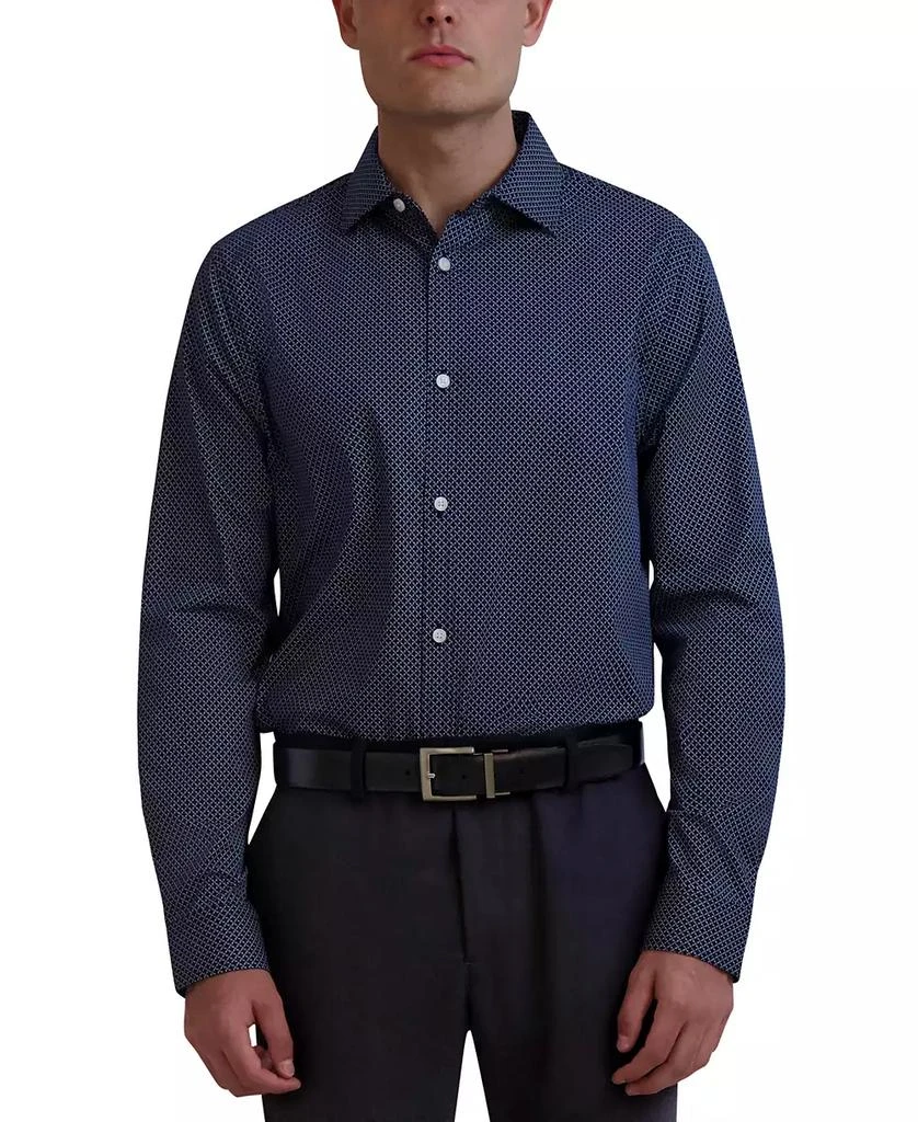 Karl Lagerfeld Paris Men's Slim-Fit Geo-Print Dress Shirt 1
