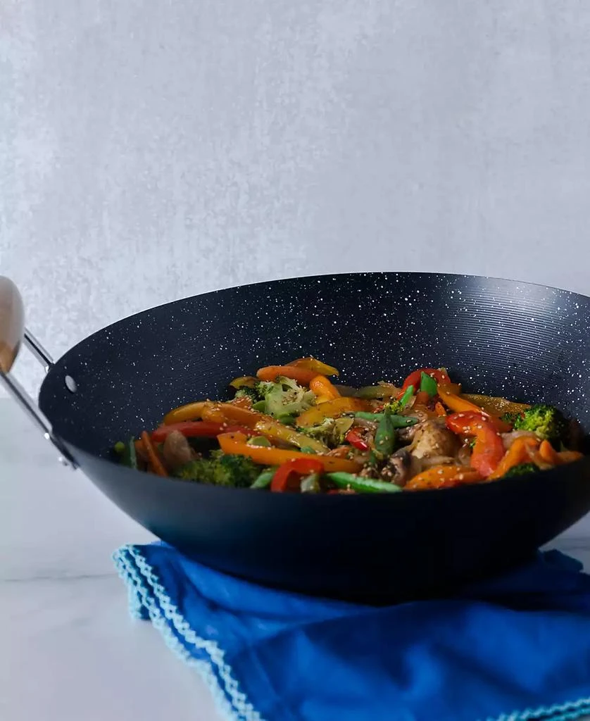 Sedona Kitchen Carbon Steel Nonstick Helper Handle 14" Wok 6