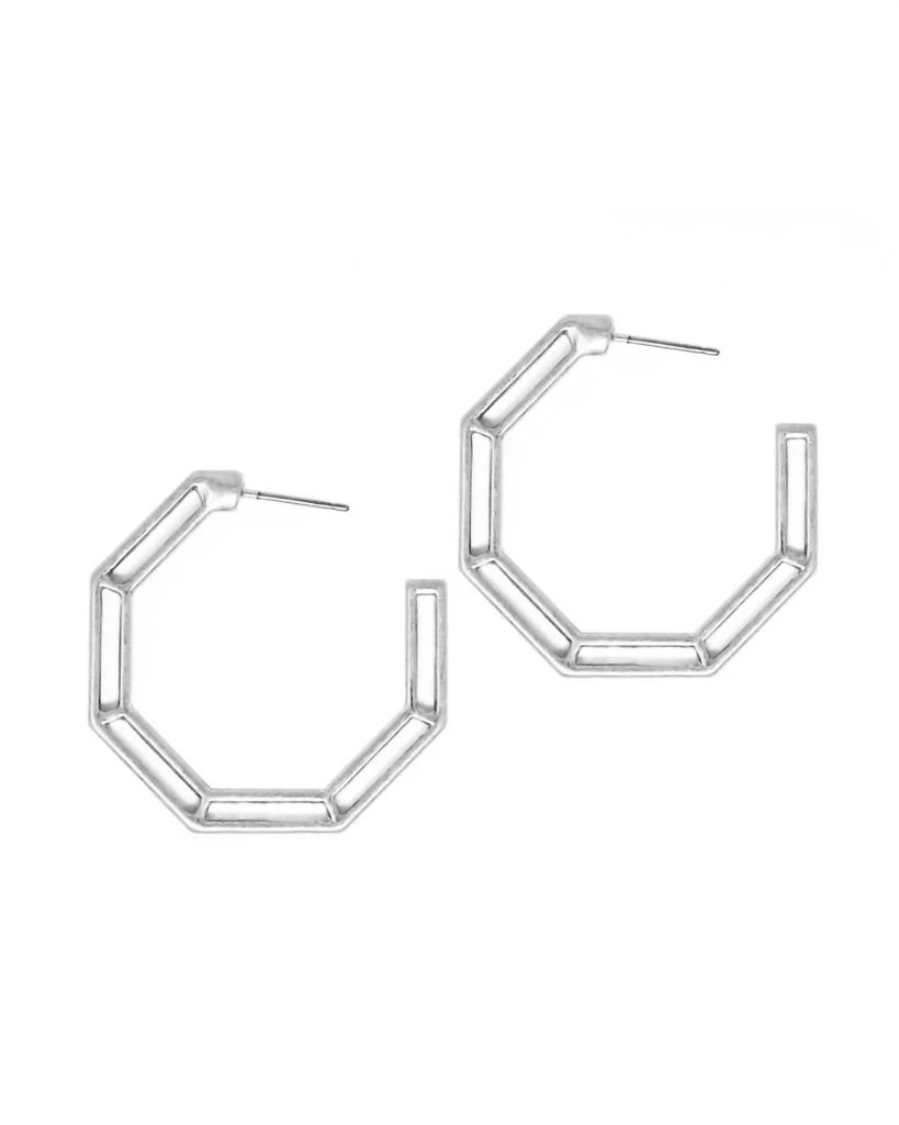 What
s Hot What
S Hot - Women
s Octagon Hoop Earrings