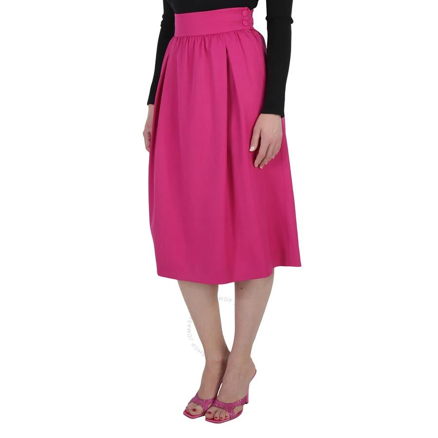 Moschino Ladies Fuchsia Flared Midi Skirt 2