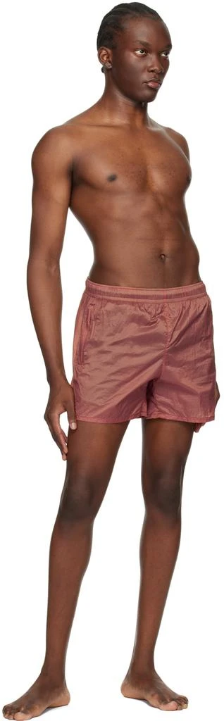 OUR LEGACY Tan Drape Tech Swim Shorts 4